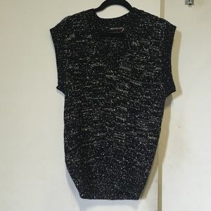 V neck sweater short sleeves